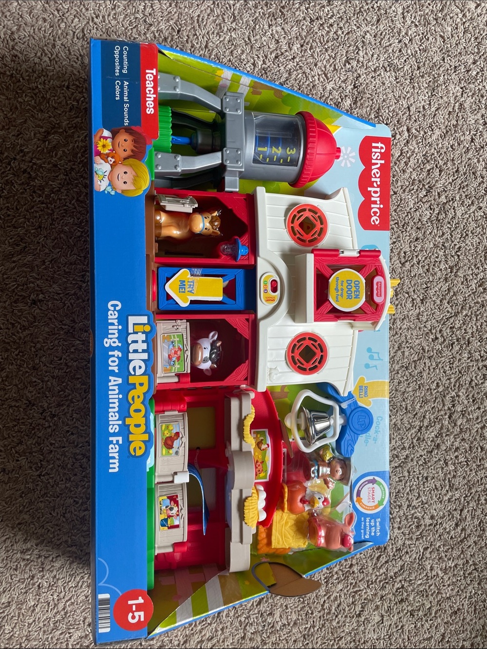 Fisher-Price Little People Caring for Animals Farm Playset - Red, White, Blue